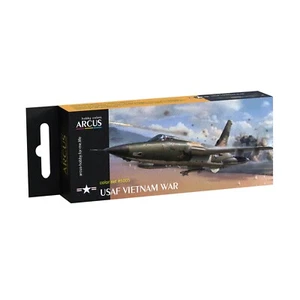 Juego de pintura esmaltada USAF Guerra de Vietnam 6 colores 10 ml para kit modelo a escala Arcus #E5005 - Imagen 1 de 14