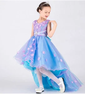 Children Birthday For Wedding Party Kids Fantasy Prom Flower Girl Dresses Gown - Picture 1 of 8