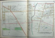 1929 DELAWARE COUNTY PA UPPER DARBY ALDAN YEADON LANSDOWNE GOLF C.C. ATLAS MAP