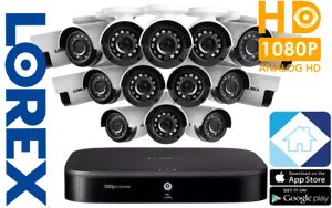 LOREX 1080p HD 16-Channel 2TB DVR Security System & 16 x 1080p Outdoor Cameras🔥 - Picture 1 of 12