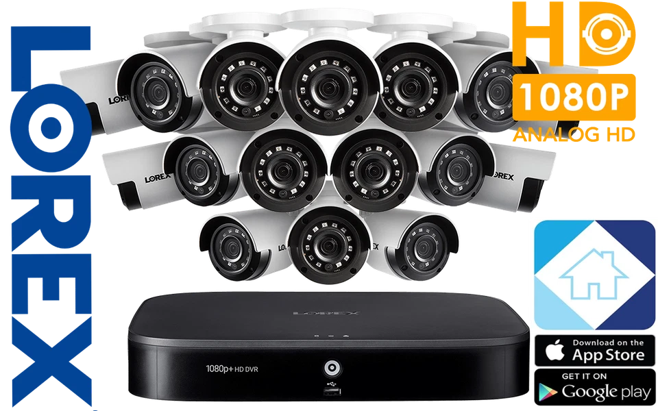 LOREX 1080p HD 16-Channel 2TB DVR Security System & 16 x 1080p Outdoor Cameras🔥 - Image 1 of 4