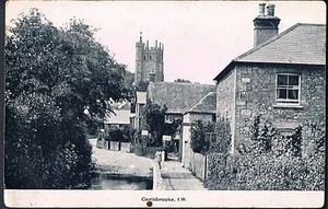 POSTCARD TEA GARDEN CARISBROOKE ISLE OF WHITE C1910 - Imagen 1 de 2