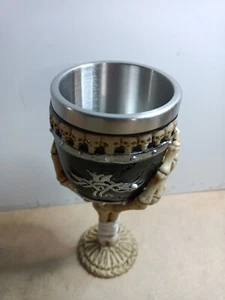 Stainless Steel Skull Beer Cup, Viking Warrior Skull Mug Tankard, Medieval Skull - Picture 1 of 5