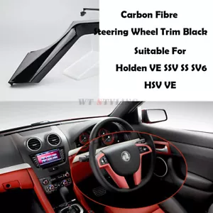 Gloss Black Steering Wheel cover trim control button trim For Holden VE - Picture 1 of 6