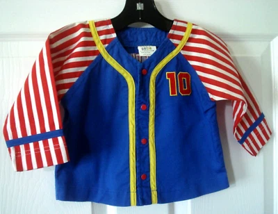 Camisa a Rayas Little by Little Infant Boy Little League Talla 18 M NUEVA Foto 1 de 4