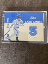 2003 FLAIR GREATS CLASSIC NUMBERS BLUE!! JERSEY GEORGE BRETT RARE!!!