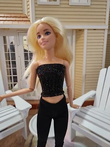 Handmade Fashion Doll (like Barbie) Sparkle Top - Picture 1 of 4