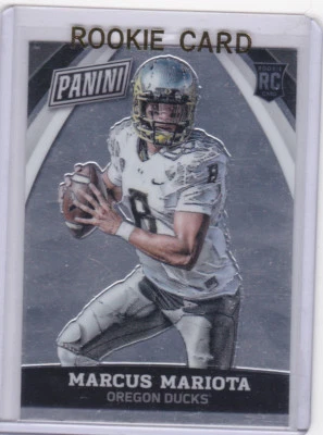 Tarjeta de novato Marcus Mariota 2015 The National VIP Football NCAA RC Oregon Ducks! Foto 1 de 2