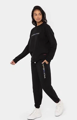 Pantalones de chándal Peace Love World de felpa francesa - Compasión - Negros - Talla grande 5X *NUEVOS* Foto 1 de 2