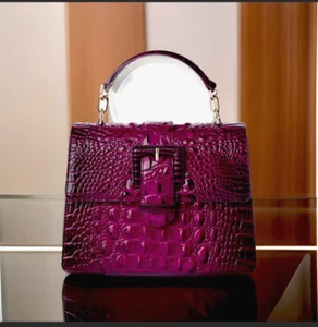 Brahmin Small Hallie Sugar Plum Melbourne - Picture 1 of 7