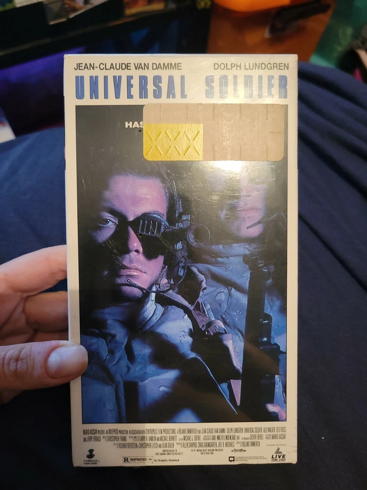 Universal Soldier VHS 1992 SEALED! Van Damme Dolf Lundgren! Action Sc-Fi Classic - Image 1 of 4