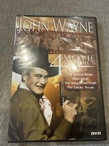 John Wayne 4 Movie Classics DVD Brand New Sealed Blue Steel, The Dawn Rider More - Picture 1 of 2