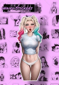 WAIFUSTICKERRS Harley Quinn Sexy Anime Niña Coche Pegatinas Calcomanía Vinilo Adhesivo - Imagen 1 de 3
