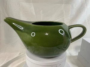 Vintage MCM Paden City Pottery Greenbrier Dell Dark Green Teapot I-49 NO LID - Picture 1 of 9