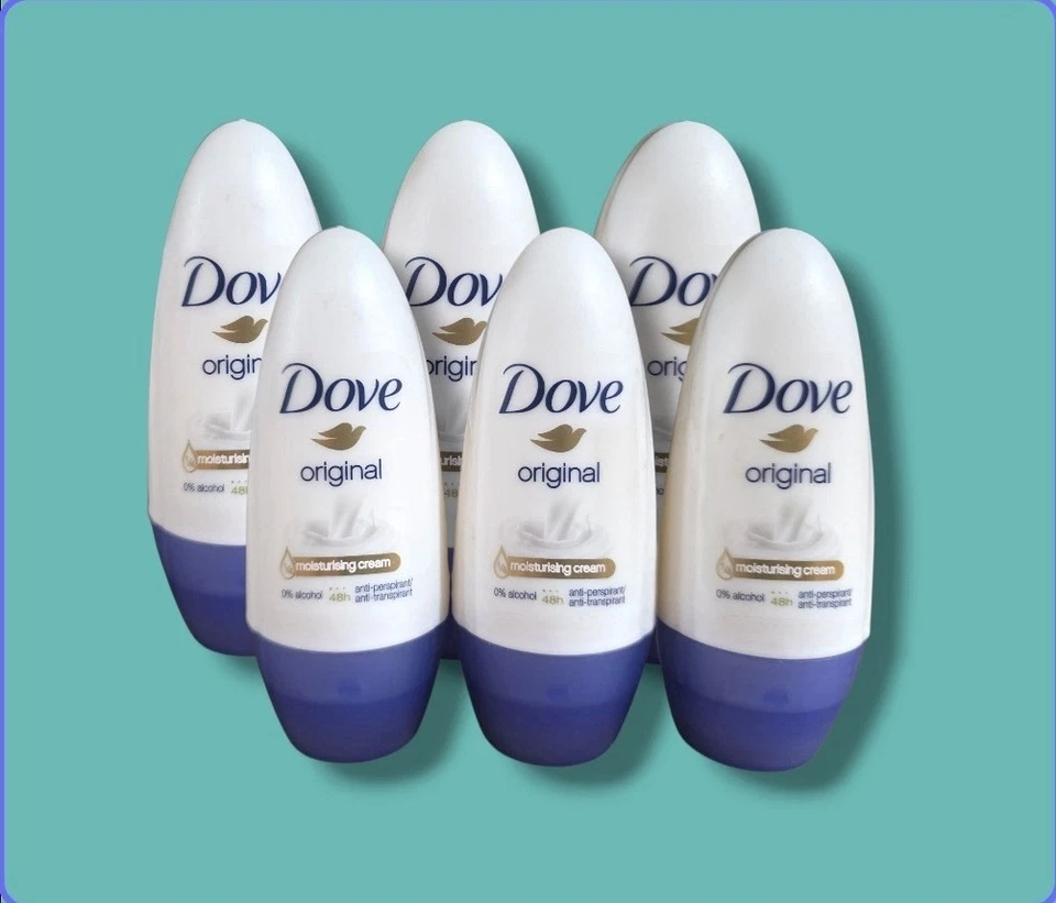 6X Dove Roll On Women Anti-Perspirant Deodorant Original 40ML - Image 1 of 1