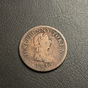 1815 Nova Scotia Hosterman Etter Halifax Half Penny - Bild 1 von 5