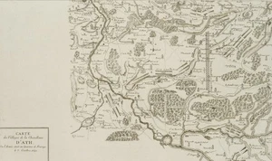 Mapa Bélgica, Francia, Conde, 1776, KSt. Objeto desconocido (siglo XVIII) - Imagen 1 de 4