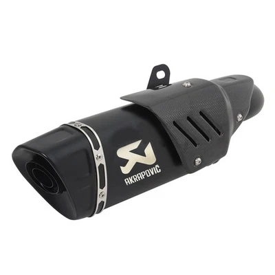 Deslizable para Yamaha MT-03 YZF R3 2015-2021 silenciador tubo de escape negro puntas de escape Foto 1 de 4