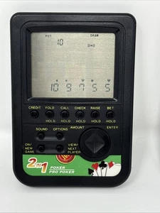 Vintage Radio Shack 2 in 1 Casino Pro Poker Tested Works 60-2430 Handheld - Picture 1 of 5