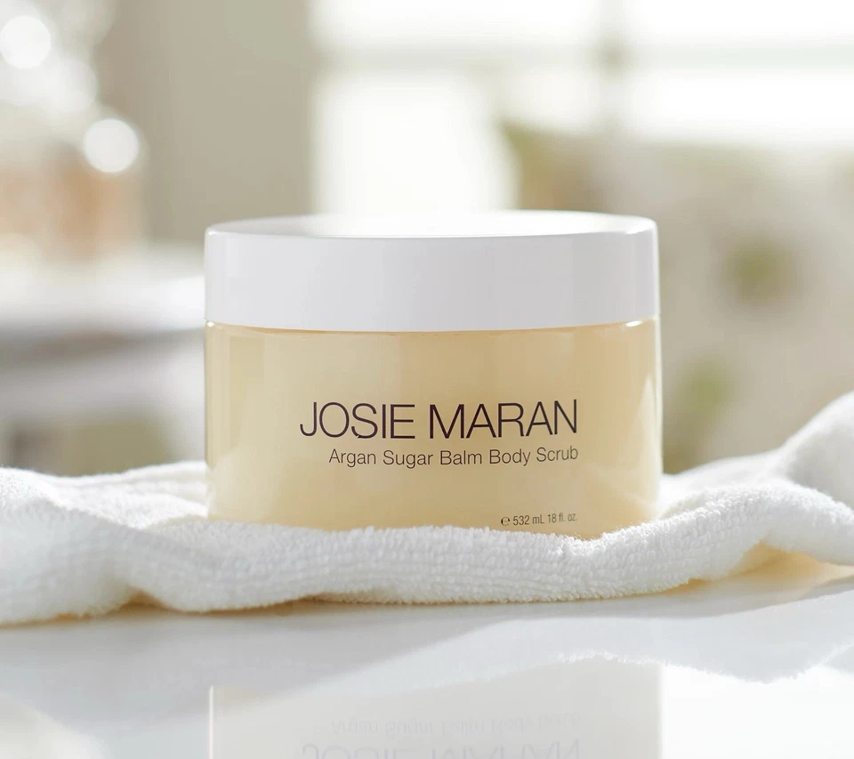 Josie Maran Argan Sugar Balm Body Scrub raspberry meringue 4.4 oz. SEALED - Image 1 of 1