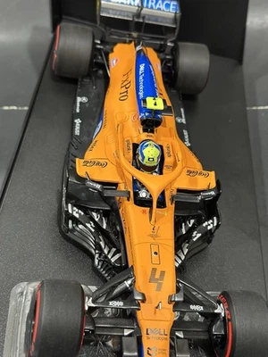 Coche escala 1/18 Minichamps 2020 Lando Norris McLaren MCL35M GP ruso primer polo Foto 1 de 4
