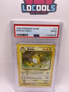 1999 POKEMON GAME #14 RAICHU-HOLO PSA - Picture 1 of 2