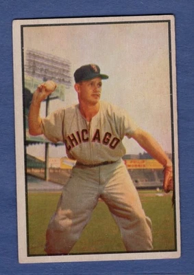 Bowman 1953 color béisbol #18 Nelson Fox ¡Impresionante! Foto 1 de 2