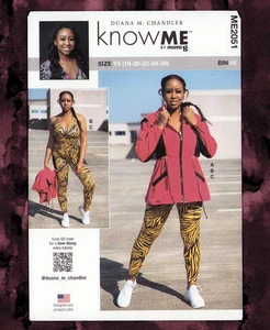 NEW Misses Jacket, Bra Top & Leggings Sewing Pattern (Sizes 18-26) Know ME 2051 - Picture 1 of 7