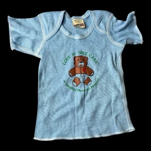 Junior Stars 80s Bear Laughlin Memorial Hospital Shirt Size 6 Months - Picture 1 of 5