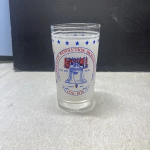 Bicchiere acqua bicentenario rivoluzione americana vintage - Foto 1 di 5