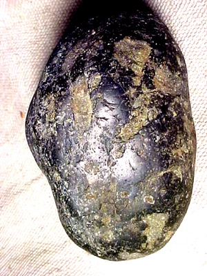 Dzam UR good luck blue Jambhala wishing magic prayer stone Mt. Kailash dzambhala - Image 1 of 4