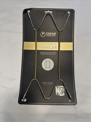 Colgador de pared de placa de alambre de latón Tripar de 15" a 30" flexible conforme a 5 libras Foto 1 de 4