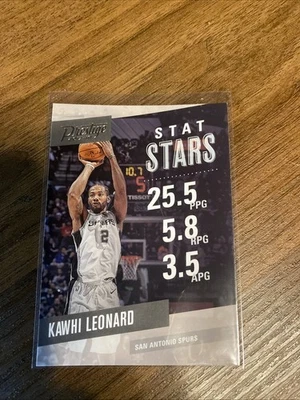 2017-18 Kawhi Leonard Panini Prestige Stat Stars Mist insert #10 - Image 1 of 2