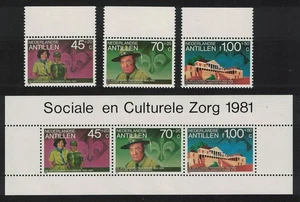 Boy Scouts Association 3v+MS Neth. Antilles 1981 MNH SG#757-MS760 - Picture 1 of 1
