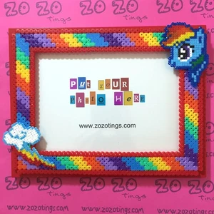 Rainbow Dash Pixel Photo Frame - Picture 1 of 1