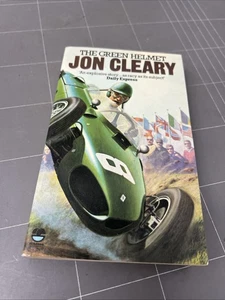 VINTAGE CAR BOOK THE GREEN HELMET JON CLEARY MOTOR RACING MANCAVE - Picture 1 of 10