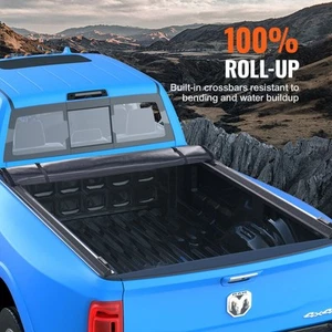 Roll Up Tonneau Cover for 2002-2018 Dodge Ram 1500 2003-2024 2500 3500 Soft PVC - Picture 1 of 8