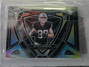 2024 Obsidian Vitreous CASE HIT Brock Bowers Rookie Card - Picture 1 of 14