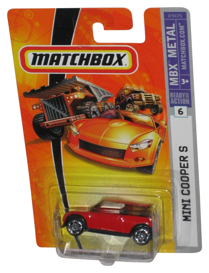 Voiture Jouet Mini Cooper S Rouge Matchbox MBX Métal (2006) #6 - Photo 1/1