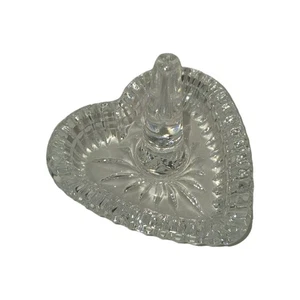 Waterford Crystal Heart Ring Holder Dish Jewelry Wedding Heirloom Collection - Picture 1 of 9