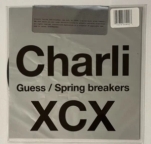 Charli XCX Guess / Spring Breakers  7” Vinyl UO Single Day Exclusive LTD 5,000 - Picture 1 of 2
