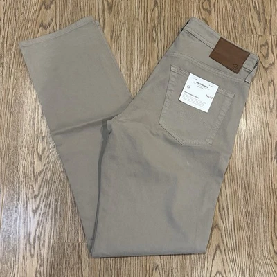 AG Adriano Goldschmied выпускник на заказ ноги брюки джинсы 31 x 32 бежевый замша - Изображение 1 из 4