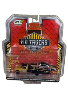 Greenlight 1985 Dodge Ram D350 Ramp Truck Hotton Speed Shop & 1965 Coronet 1/64 - Picture 1 of 1