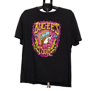 Buc-ee’s 1982–2021 Tour Black T-Shirt XL Texas Road Trip Beaver Logo POPpull A - Picture 1 of 10