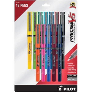Bolígrafos de tinta líquida con tapa Pilot, Precise V5, punta extra fina 0,5... - Imagen 1 de 2