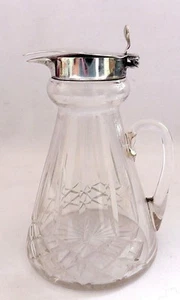 Silver Cut Glass Whisky Noggin/Jug/Tot dates 1937 - Picture 1 of 6