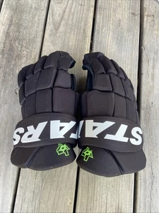 Dallas Stars Gloves Bauer Hyperlite Blackout Size 15 - Picture 1 of 7