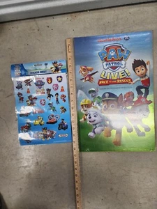 Confezione Poster E Adesivi Paw Patrol Live 2017 Ottime Condizioni - Foto 1 di 4