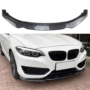 Car Front Bumper Spoiler Splitter Lip For BMW 2 Series F22 2014-2019 Carbon Look - Picture 1 of 12