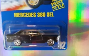 #92~BLUE CARD~MERCEDES 380 SEL~HOT WHEELS~RARE~VHTF~COLLECTIBLE~NEW~NICE~BP - Picture 1 of 4